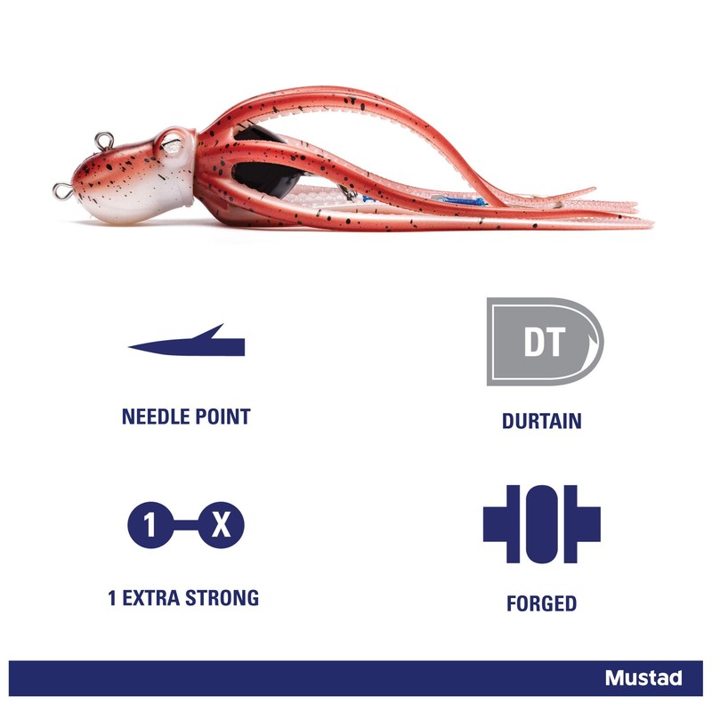 Mustad Octopus Live Jig w/Assist Hooks Red