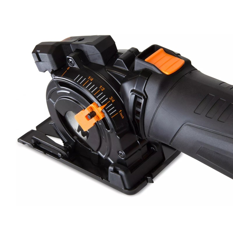 WEN 36704 4.2A 3-3/8" Compact Circular Saw w/ Laser, Carrying