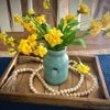 58inch Wood Beads Garland Farmhouse Beads - Natural Prayer Wood