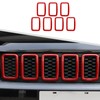 Jimen Compatible with Jeep Grand Cherokee 2017-2020, 7PCS Front Grill
