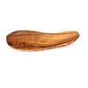 Cleminson Handcrafted Olive Wood Fruit Bowl, Curved Wooden Serving Board