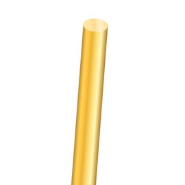 10 mm Brass Rod, iMeistek 300 mm Length Metal Solid Round Brass Rod for Lathe Bar Stick, DIY Crafts (1 Piece)