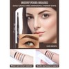 Berinist Waterproof Eyebrow Pencils for Women, 6Pcs Double-ended Dark Brown