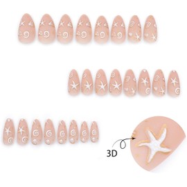 24Pcs Press on Nails, Uas Cortas Cuadradas Falsas, Kit de Reutilizables con Pegamento Adhesivo Mini Lima de, Uas press ons 15 Tamaos (style 19)