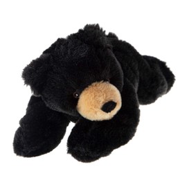 Wild Republic EcoKins Mini Black Bear Stuffed Animal 8 inch, Eco Friendly Gifts for Kids, Plush Toy, Handcrafted Using 7 Recycled Plastic Water Bottles (24807)