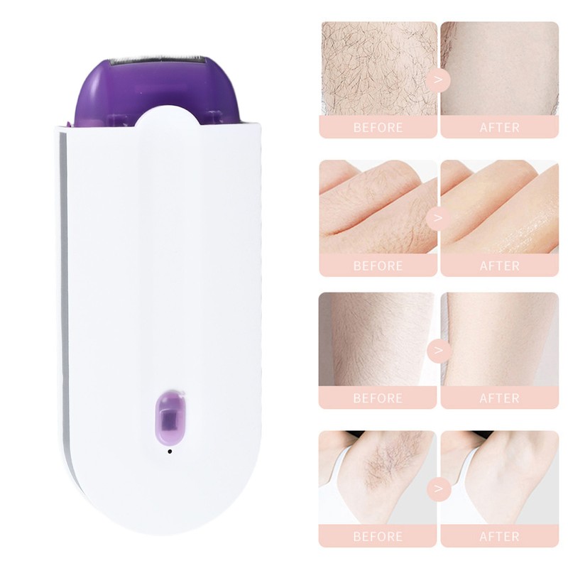 Women Painless Hair Removal Rechargeable With Washable Blades for Armpits