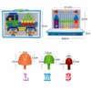 CDDLR 592Pcs Jigsaw Puzzle Mix Colour Mushroom Nails Pegboard Educational