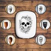 ANATTASOUL Skull & Rose Spoon Rest for Stove Top for