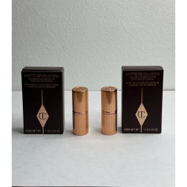 Charlotte Tilbury 2pcs Charlotte Tilbury Pillow Talk2 Medium Matte Revolution Lipstick .03oz /1.1g