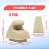 SYudwen 2PCS Interior Sun Visor Hook Clips, Sun Visor Support