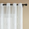 Topfinel Curtains with Eyelets Curtains Living Room Checked Curtain White
