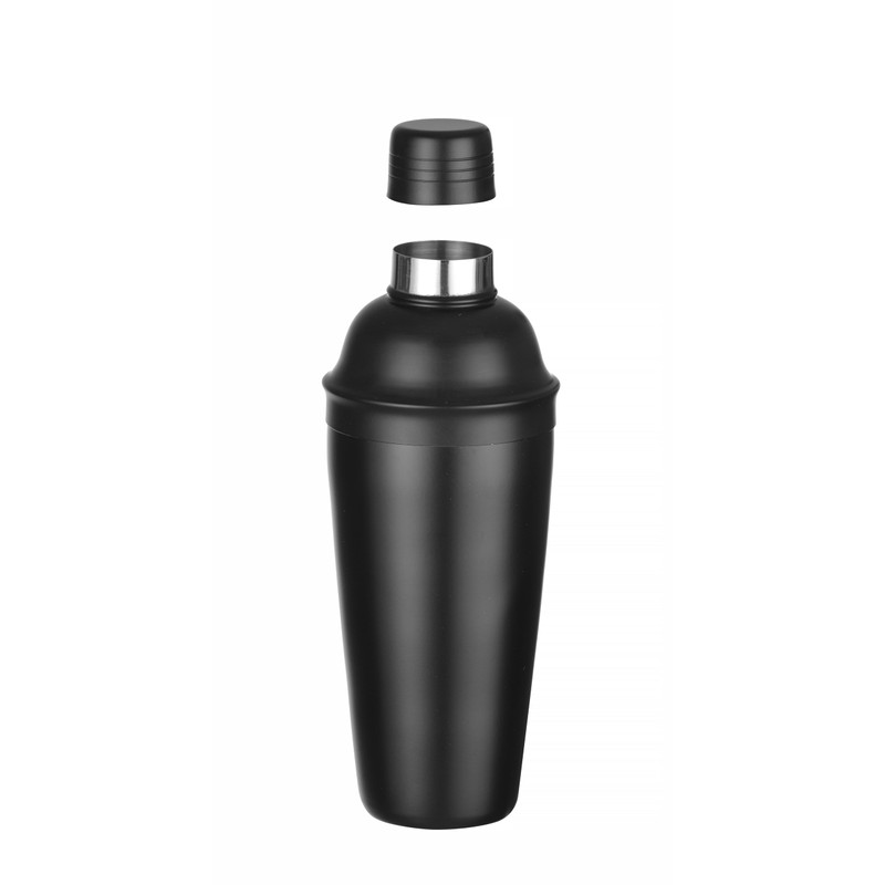 HENDI Cocktail Shaker, BarUp, mit integriertes Sieb, 3-teilig, matte Ausführung,