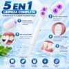 Mini Cepillos de Dientes Desechables 5 en 1 con Hilo