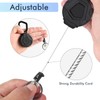 Retractable Keyring, Heavy Duty Carabiner Badge Holder, Tactical ID Lanyard