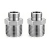 Moosyne 3/8 to 1/2 Water Line Adapter, Brass Compression Connector