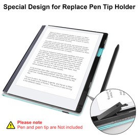HoYiXi Protective Case for 10.3 Inch Remarkable 2(2020 Released) - with Stable Folding Stand Design and Convenient Pen Pocket,Remarkable 2 Digital Paper 10.3” Tablet Cover Case, Black