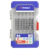 Tivoly 11501570040 Schraubendreher-Bits Set 25/50mm, 54 Stuck