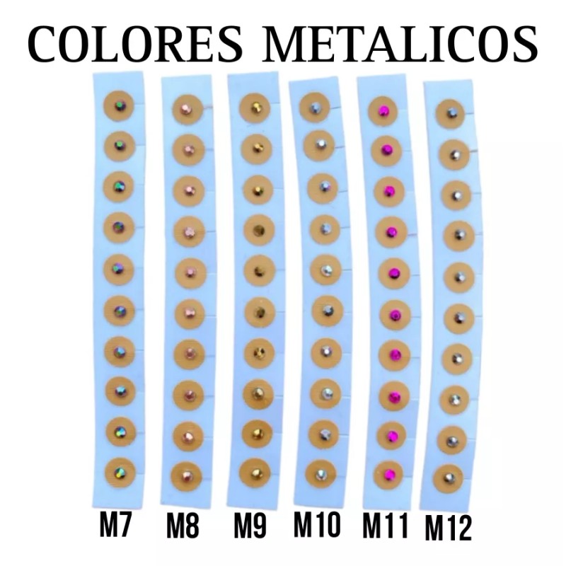 Productos comerciales mx Balines Con Piedra Swarovsky Auriculoterapia 100 Piezas