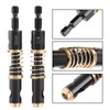 Eujgoov 5mm Black Hinge Drill Bits Hex Shank Door Window
