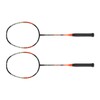 2 Pcs Carbon Fiber Badminton Rackets Ultra Light Adult for