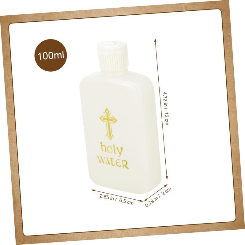 iplusmile 6Pcs Church Holy Water Bottles for Baptism and Exorcism