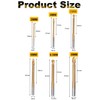 Rocaris 6 Pack Titanium Coated HSS Twist Drill Bits, 3-8mm