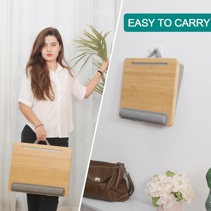 Lap Desk Laptop Tray with Cushion Portable Bed Tray Desk,