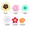 50 Pcs Elastic Hair Ties for Girls Cute Flower Toddler