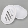 TOPSKY 2-pack Soap Dish, Soap Holder, Soap Saver, Easy Cleaning,