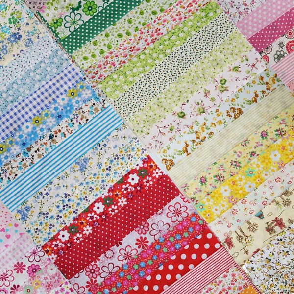Phantomon 50pcs 8inch x 8inch Cotton Fabric Craft Precut Square