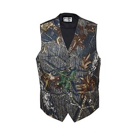 Camouflage Vest & Tie (3X-Large Long with Bow Tie)