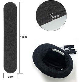 POFET 20pcs Hat Size Reducer Foam Hat Sizer Reducing Tape Cap Sweat Band for Cloche hat, Baseball Cap, Peaked Cap, Sun Helmet Top Hat (Black and White)