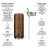Les Aristes Paris Pull Can'It Wooden Water Bottle, 500 ml