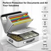 COLCASE Fireproof Document Box, Hard Case Fireproof File Organizer with