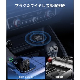 JESIMAIK MINIUltra Wireless CarPlay & Android Auto Adapter, Wireless Connection, 5-7s Fast Boot, Auto Connection, Plug & Play, Compact Design, Navigation, Music, Answer Calls, Bluetooth 5.4 WiFi