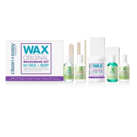 Clean + Easy Original Microwave Wax for Face & Body Kit