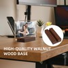 Dollar Bill Frame Display Holder with Black Walnut Base Clear