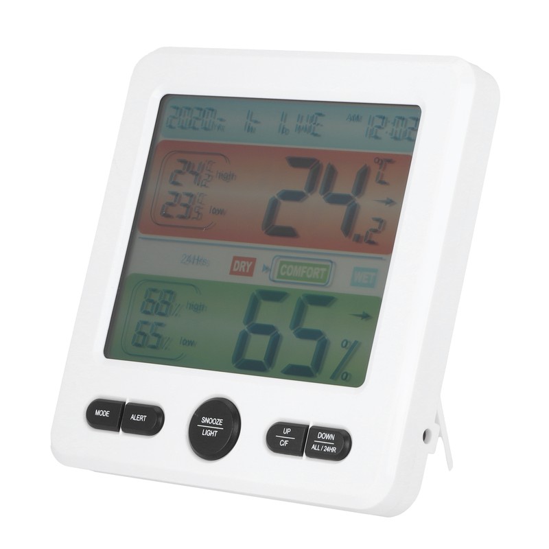 Digital Color Screen Temperature and Humidity Meter Indoor Thermometer Hygrometer