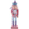 COHEALI Pink Christmas Nutcracker,Christmas Nutcracker Figure,Traditional Wooden Nutcracker Soldier,Nutcracker Wood