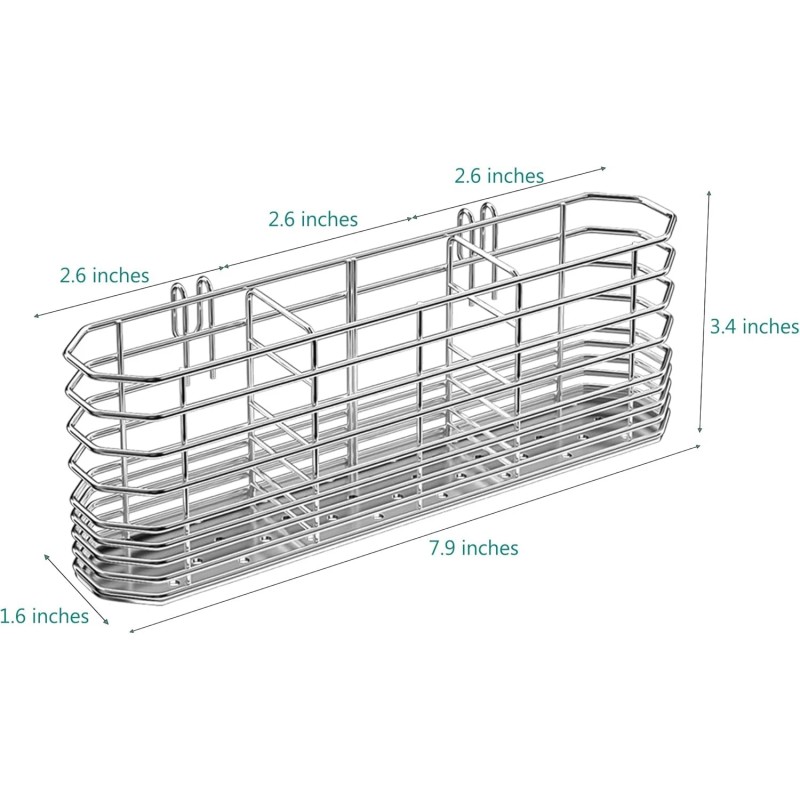 NiuYichee 304 Stainless Steel Utensil Holder Dish Drying Rack Kitchen
