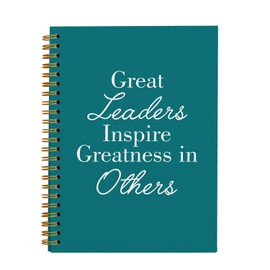 OXW Leadership Gifts Notebook Journal, Leader Gifts for Women Men, Meeting Notebook for Work, Thank You Gifts for Leader Boss Mentor Supervisor, Turquoise Spiral Notebook 5.5 x 8.3