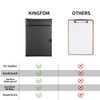 KINGFOM Clipboard A4 Clipboard PU Leather (Pack of 1)