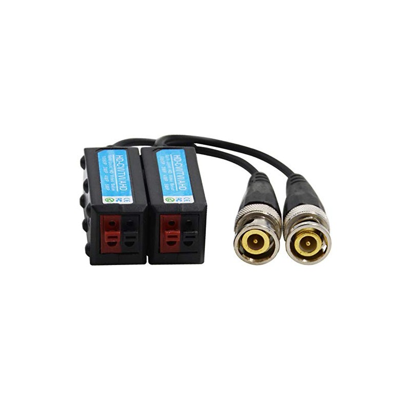 BNKENX 4 Pairs 1080P HD-AHD/TVI/CVI Passive HD Video Balun Transmitter