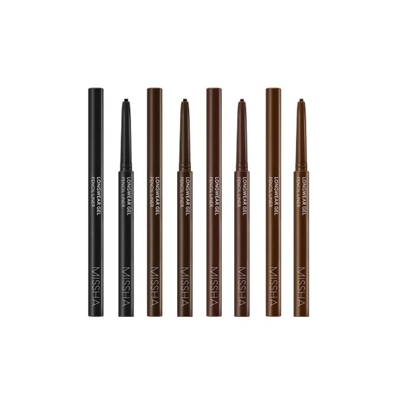 Missha Long Wear Gel Pencil Liner 4 Types Choose 1