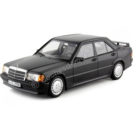 Norev Mercedes 190 E 2.3-16 W201 1984 Black Metallic Model Car 1:18