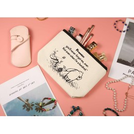 Friendship Bag Gift-Makeup Bag-Cosmetic Bag-Travel Accessory Pouch-Best Friends Gift-Daughter Bag Gift-Sister Bag Gift-Winie Gift the Pooh-Niece Gift-Christmas Gift-Promise You'll Never Forget Me