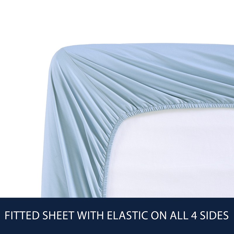 Nautica - Full Sheet Set, Cotton Percale Bedding Set, Crisp