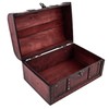 Caribe Treasure Chest with Lock and Key Wooden Chest 28