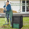 Costway Large Outdoor Compost Bin 80 Gal for Kitchen Waste