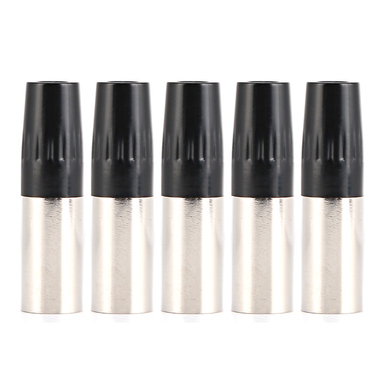 5pcs 4Pin XLR Connector Mini Male Microphone Cable Adapter MIC